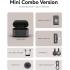 Hollyland Lark M2S Mini Wireless Microphone System, Camera RX+Type-C RX, for Camera/iPhone/Android/Laptop, Titanium Clip, 300m Range, 20 Hz - 20 kHz Frequency Response - Black